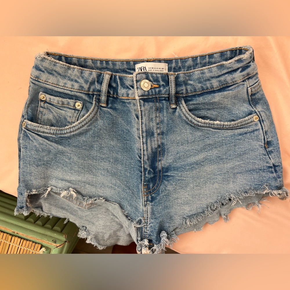 Zara denim shorts